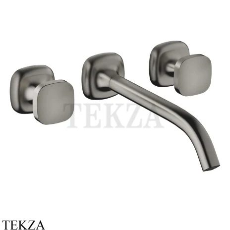 Dornbracht COYA Смеситель для раковины на 3 отв. 241, внешняя часть 36717404-99, Dark Platinum matt