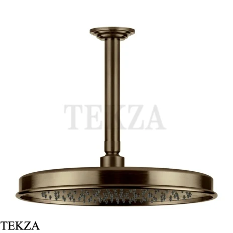 Gessi VENTI20 Верхний душ 300 с потолочным креплением под размер 65155-791, Deep Bronze Br. PVD