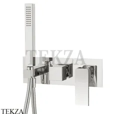 FIMA Carlo Frattini FIT Смеситель для душа 2 потока, с гарнитуром, F3399WX2SN Brushed nickel