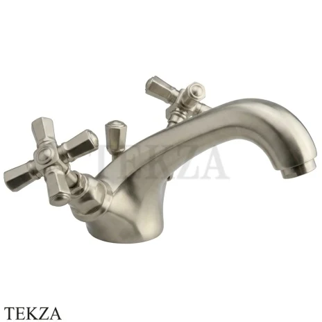 Nicolazzi TEIDE FOUR Смеситель для раковины, с донным клапаном 1932NS45, Satin nickel
