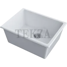 Omoikiri Okinoshima 61-U/I Кухонная мойка Natceramic прямоугольная 4993256 белый глянцевый