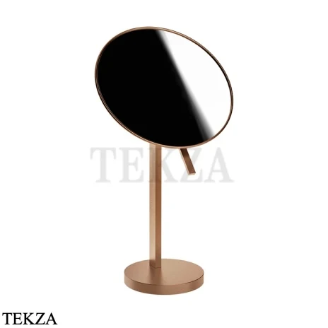 Gessi Pelle Tresse Зеркало косметическое поворотное х2, без подсветки 74573-708, Copper Brushed PVD