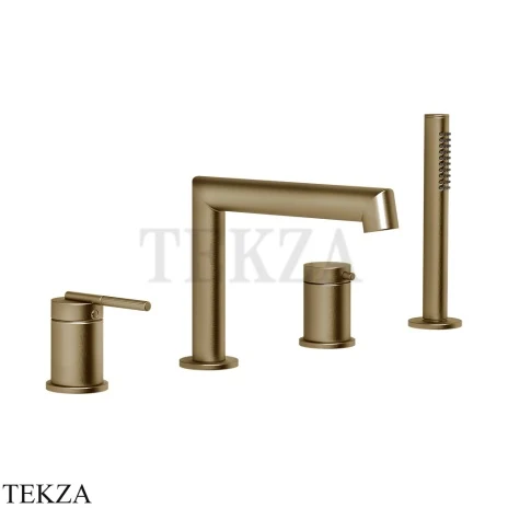 Gessi INGRANAGGIO Смеситель на борт ванны, с гарнитуром 63537-791, Deep Bronze Br. PVD