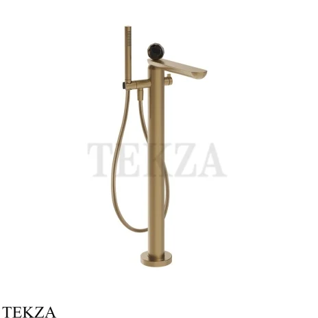 Gessi Perle Смеситель для ванны напольный, внешняя часть 74229-726, бронза Brushed