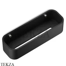 Decor Walther Stone Black DCT30 Настенная душевая полочка-контейнер 0973865, черный матовый-stainless steel