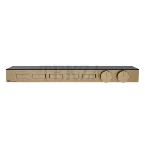 Gessi HI-FI Термостатический смеситель с полочкой, на 5 потоков, внешняя часть 63028-726, бронза Brushed