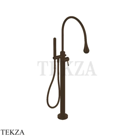 Gessi Goccia Смеситель для ванны напольный, внешняя часть 33029-845, Dark Bronze
