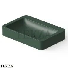 Dea Design Washbasins Раковина настольная 60х41 Solid Surface DD9025 600 11, Dark Green №11