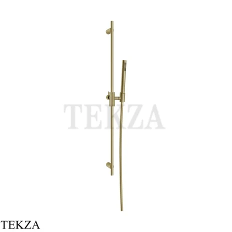 Gessi ANELLO Штанга в комплекте с душевой лейкой 63484-727, Brushed Brass PVD