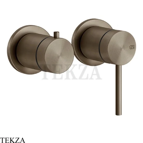 Gessi 316 SHOWER Смеситель для душа с переключателем, внешняя часть 54077-761, Coffee Bronze Brushed PVD
