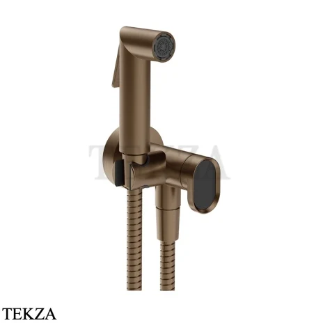 Gessi Jacqueline Гигиенический душ с запорным узлом, выводом воды и держателем 56527-761, бронза Coffee