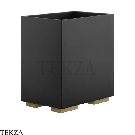 Gessi Rettangolo Ведерко, корзина для мусора, цвет черный 20991-791, Deep Bronze Brushed PVD