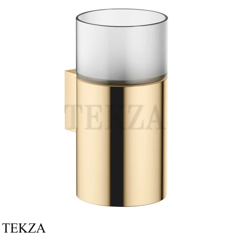 Dornbracht Стакан настенный с держателем, хрусталь матовый 83401979-09, Durabrass (23kt Gold)