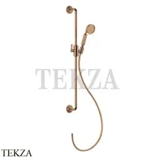 Gessi VENTI20 Штанга в комплекте с душевой лейкой, шланг 65144-726, Warm Bronze Br.