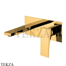 FIMA Carlo Frattini Zeta Смеситель для раковины, с донным клапаном F3971LX5OR, золото глянец