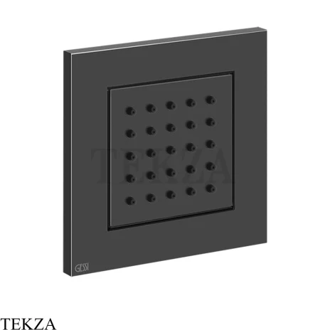 Gessi Rettangolo shower BODY JETS Боковая форсунка поворотная, внешняя часть 32984-706, Black Metal PVD