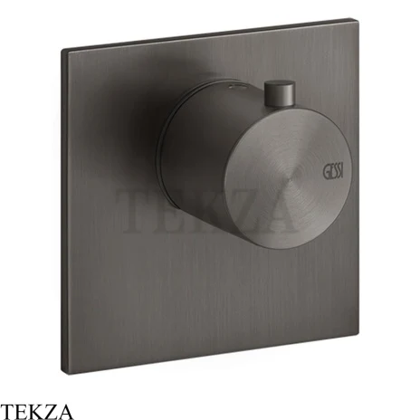 Gessi 316 WELLNESS Термостатический смеситель, внешняя часть 54554-707, Black Metal Brushed PVD