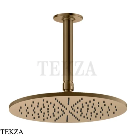 Gessi INCISO SHOWER Верхняя душевая лейка с кронштейном 58252-791, Deep Bronze Br. PVD
