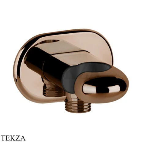 Gessi Goccia Держатель для душевой лейки с выводом 33761-030, Copper PVD