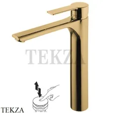 FIMA Carlo Frattini MAST Смеситель для раковины, с донным клапаном, F3131/HOS, Brushed gold