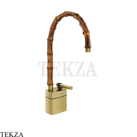 Gessi Jacqueline Смеситель для раковины средний, без донного клапана 77029-727, шампань Brushed