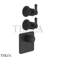 Gessi VENTI20 Термостат для душа, 2 поток, внешняя часть 65202-299, Matte Black