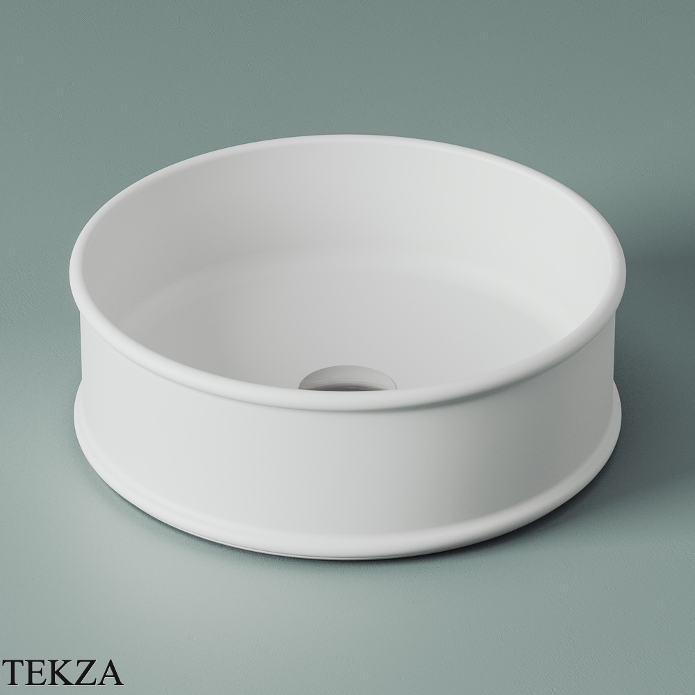 ArtCeram Atelier раковина накладная круглая без отверстия под смеситель ATL001 01 00, белый глянец