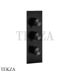 Gessi 316 WELLNESS Термостат 2 выхода на планке, внешняя часть 54514-299, Black XL