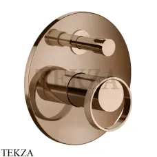 Gessi ANELLO Смеситель для душа круглый, на 2 потока 63377-030, Copper глянец Gessi ANELLO Смеситель для душа круглый, на 2 потока 63377-030, Copper глянец