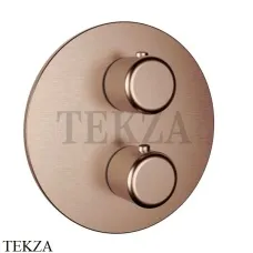 Gessi Goccia Термостат для душа на 2 выхода, внешняя часть 33844-125, Copper Brushed