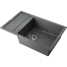 Omoikiri Sakaime 78-LB Кухонная мойка Tetogranit прямоугольная с крылом 4993907 платина