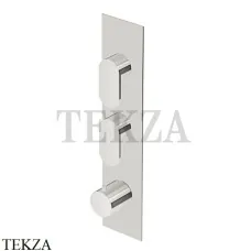 Zucchetti Octo Термостат для душа на 2 потока, внешняя часть ZOC660.C3, brushed nickel