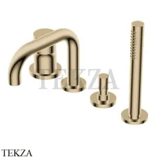 Ritmonio Diametro35 S Смеситель для ванны с гарнитуром PR52EG201 F37, Frosted Champagne