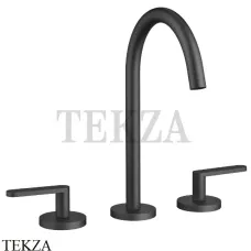 Dornbracht Meta Смеситель для раковины на 3 отверстия 20713661-33, черный матовый