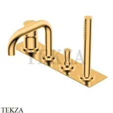 Ritmonio Diametro35 S Смеситель для ванны с гарнитуром PR52EG101 DOR, Gold глянец