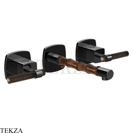 Gessi Jacqueline Смеситель для раковины, внешняя часть 77290-706, black хром глянец