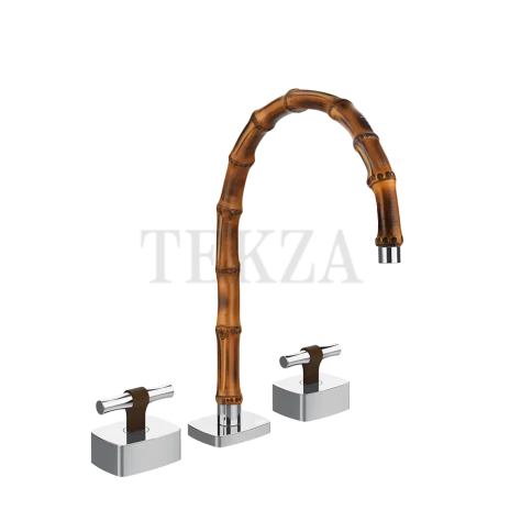 Gessi Jacqueline Смеситель для раковины на 3 отв., без донного клапана 77017-031, хром глянец