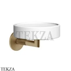 Gessi ANELLO Мыльница настенная композит белый 63701-726, Warm Bronze Br.