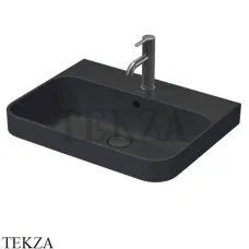 Duravit Happy D.2 Plus Раковина на мебель шлифованная, с переливом, антрацит 2360601300, белый глянец