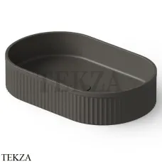 Dea Design Washbasins Раковина настольная 55х35 Solid Surface DD9801 550 5, Graphite №5