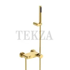 Boheme Stick Смеситель для ванны с изливом и гарнитуром Stick 123-MG.4 Matt Gold SPIRALE