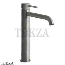 Gessi 316 INTRECCIO Смеситель для раковины, длинный излив, без гарнитура 54106-239, Steel Brushed