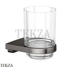 Keuco Collection Moll Стакан подвесной, хрусталь 12750359000, титан чёрный шлифованный Keuco Collection Moll Стакан подвесной, хрусталь 12750359000, титан чёрный шлифованный
