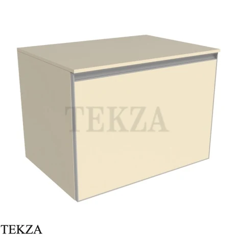 Flaminia Cubika тумба под раковину подвесная 70×50×50 см, 1 ящик и внутренний ящик, бежевый Juta матовый