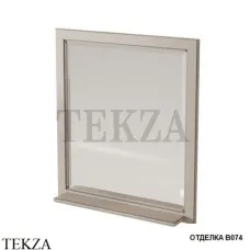 Caprigo ALBION Зеркало в раме с полкой, 10331-B074, CAFFE latte
