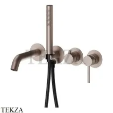 Newform XT Смеситель для ванны с гарнитуром, внешняя часть 4262E.M0.075, Copper Glossy