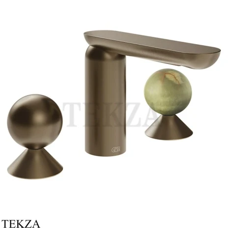 Gessi Perle Смеситель для раковины на 3 отв., без гарнитура 74055-761, бронза Coffee
