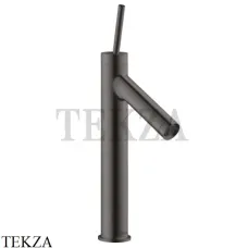 Axor Starck 170 Смеситель для раковины высокий, с донным клапаном 10123340, Brushed Black Chrome