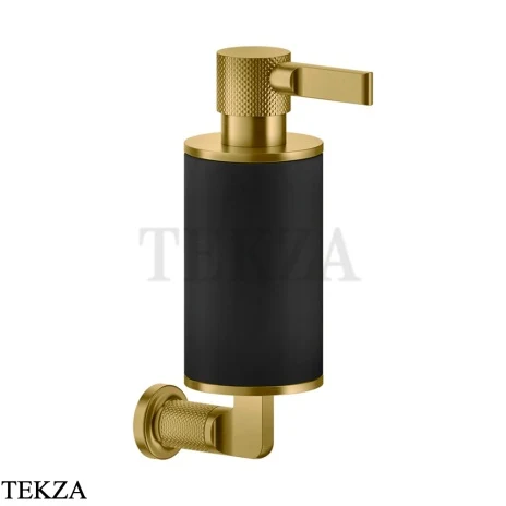 Gessi INCISO accessories Дозатор для жидкого мыла или лосьона, черный 58514-716, Gold Brushed PVD