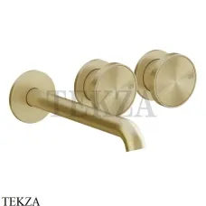Gessi Origini ACCENT Смеситель для раковины, внешняя часть 66090-727, Brushed Brass